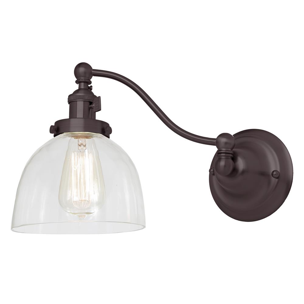JVI Designs 1253-08 S5 Soho One Light Half Swing Madison Wall Sconce  in Oil Rubbed Bronze